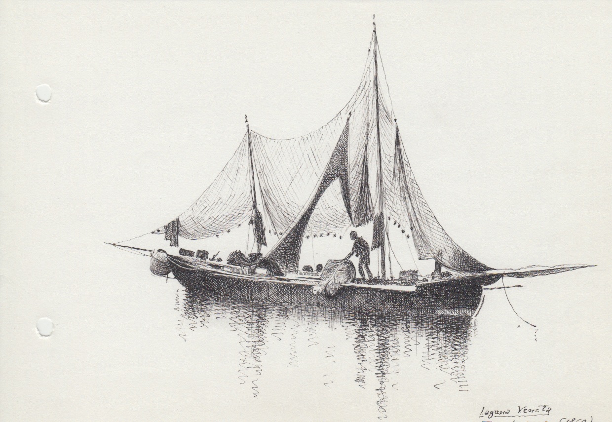 094-Laguna veneta - topo da pesca - 1860